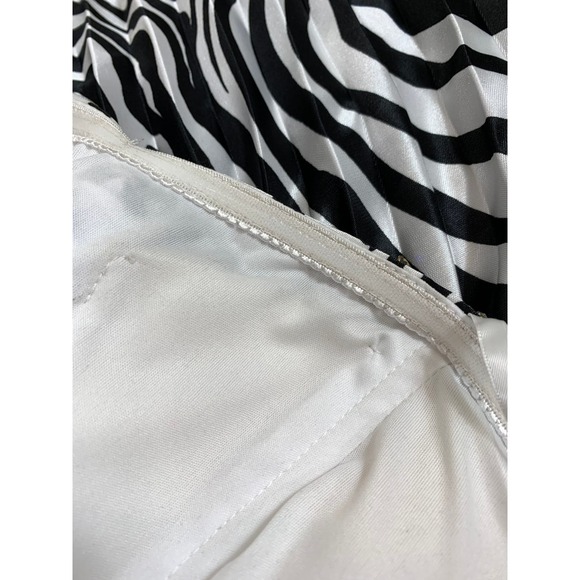 NWT Zebra Maxi Pleated Dress Wedding Guest Prom Spring Summer Special Occasion - Picture 12 of 14